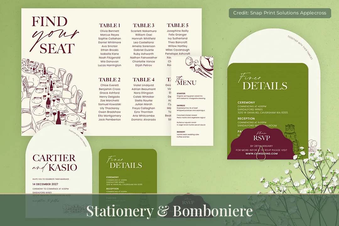 Western Australia Wedding & Bride - Stationery